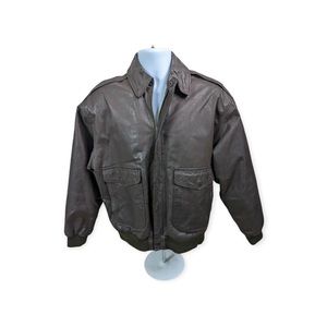 Vintage Brown Flight Bomber